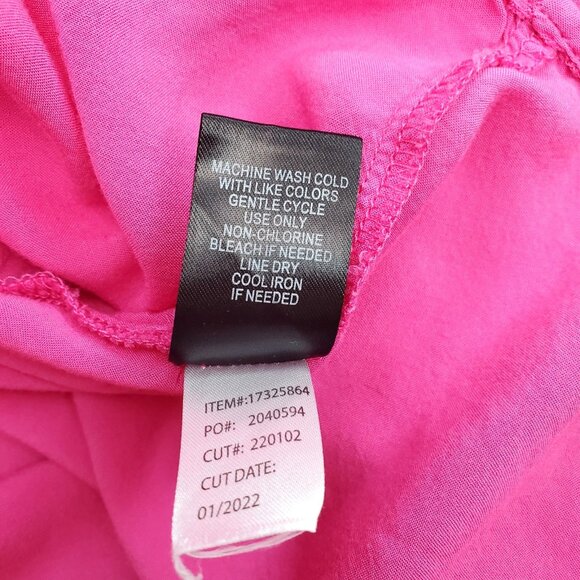 Torrid Womens Hot Pink Sleeveless Blouse Plus size 2 (2X 18/20) V-neck Boho - Picture 10 of 12